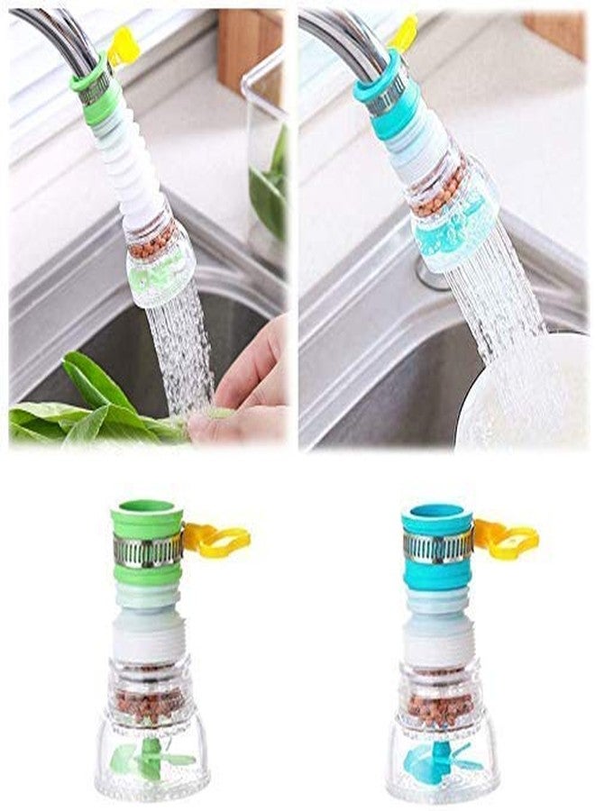 NOBILEA 360 Degree Antispattering Water-Saving Extended Filter Kitchen Plastic Faucet/Pipe Hose Swivel Adjustable Nozzle Shower Head Water Faucet Kitchen Tap (Multicolour) - Image 2